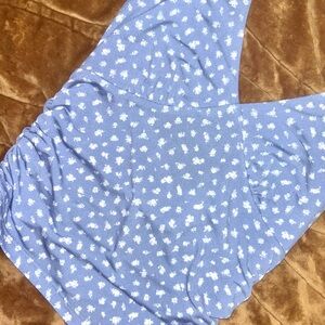 Blue Floral Halter Top